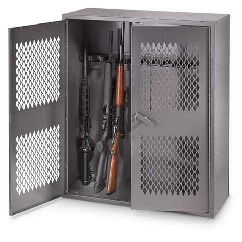 steel rifle cabinet|lockable gun storage cabinets.